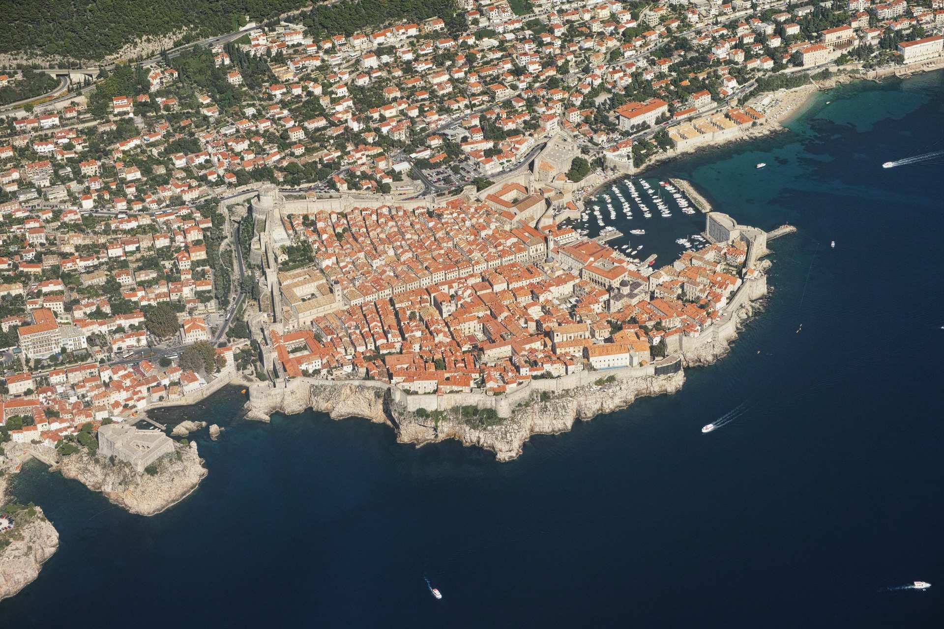 Dubrovnik's Old Town, a Mediterranean cruise port.
