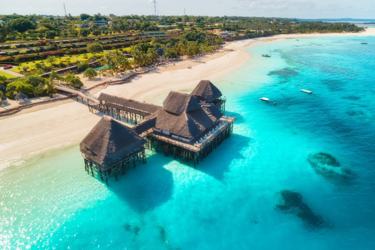 An oceanfront resort.